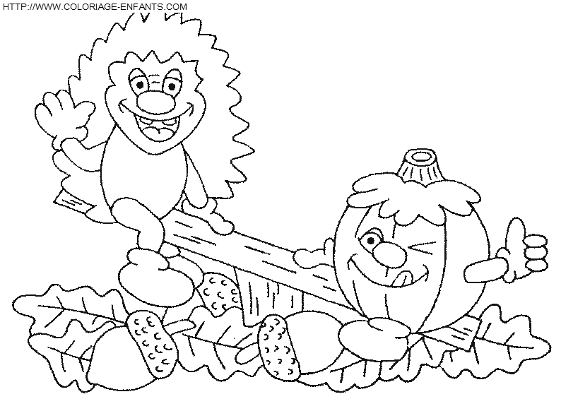 Porcupines coloring