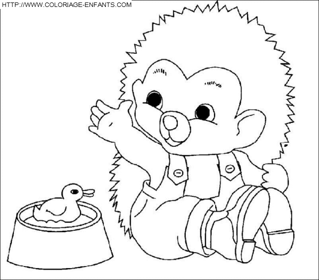 Porcupines coloring