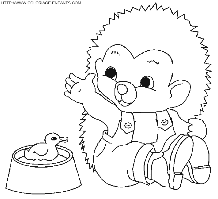 Porcupines coloring