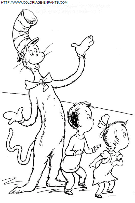 The Cat In The Hat coloring