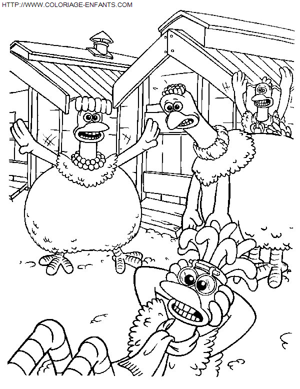 Chicken Run coloring