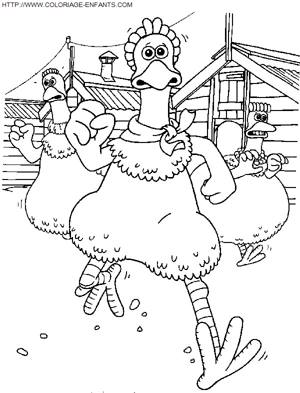 Chicken Run coloring