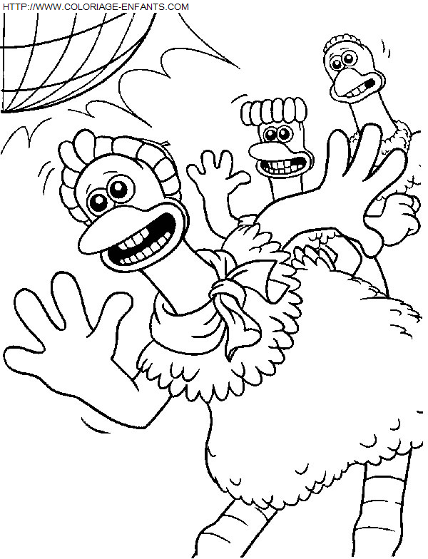 Chicken Run coloring