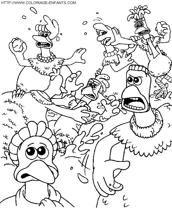 Chicken Run coloring