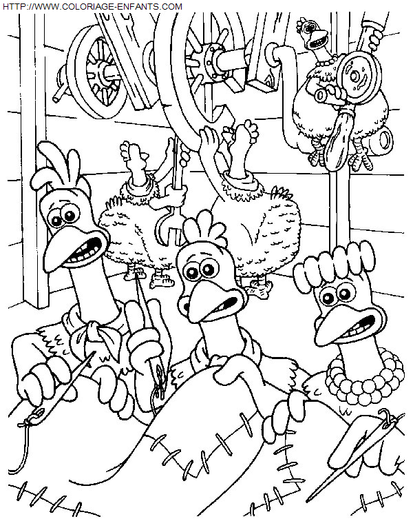 Chicken Run coloring