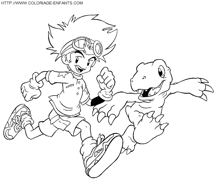 Digimon coloring