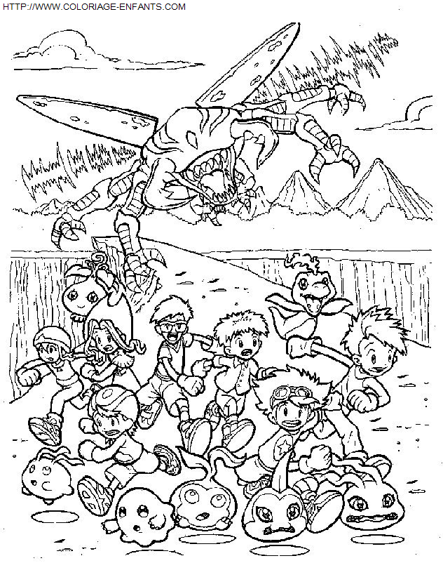 Digimon coloring