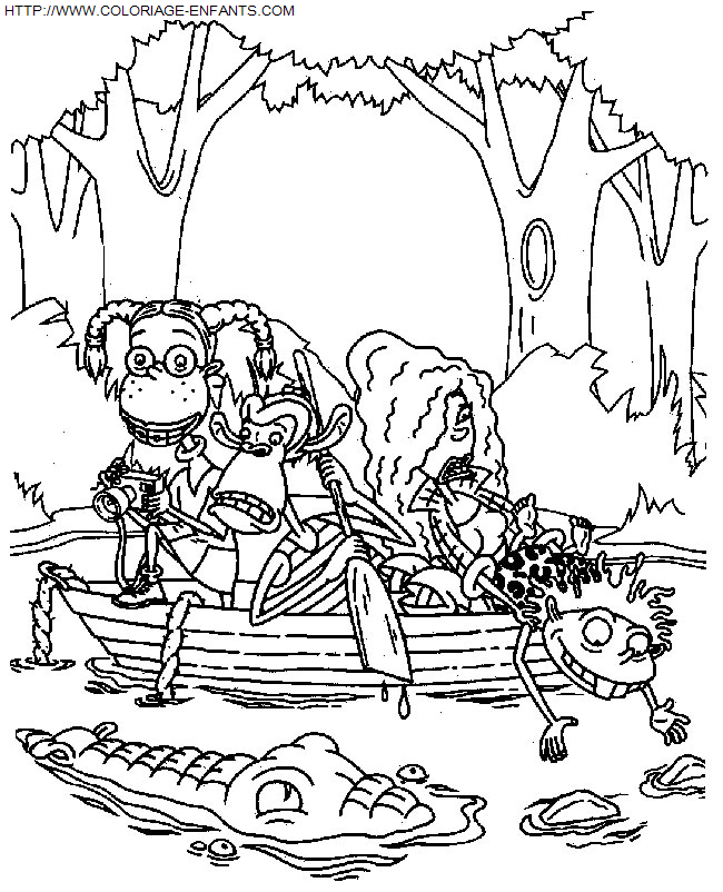 Famille De La Jungle De Petites Betes coloring