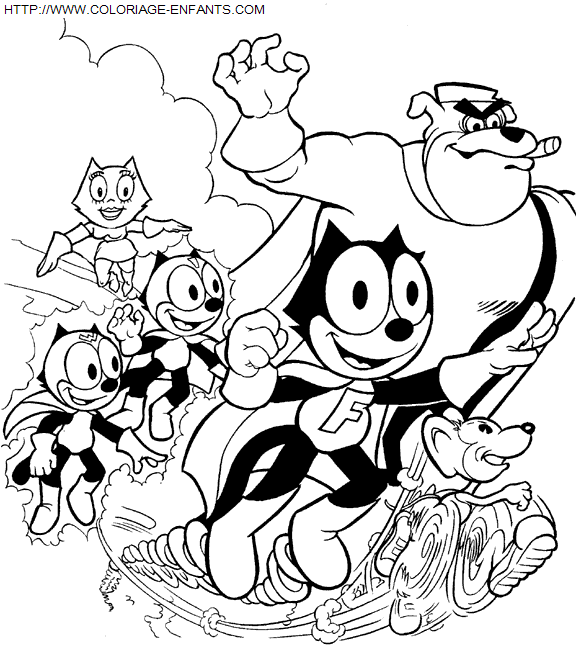 Felix The Cat coloring