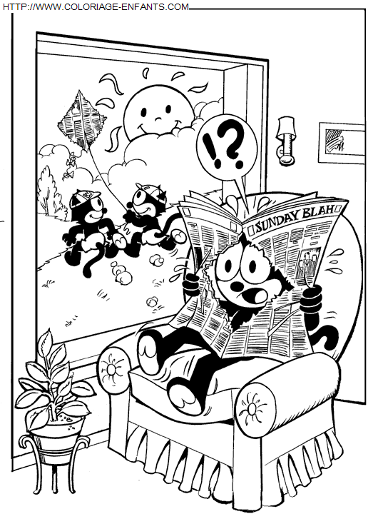 Felix The Cat coloring