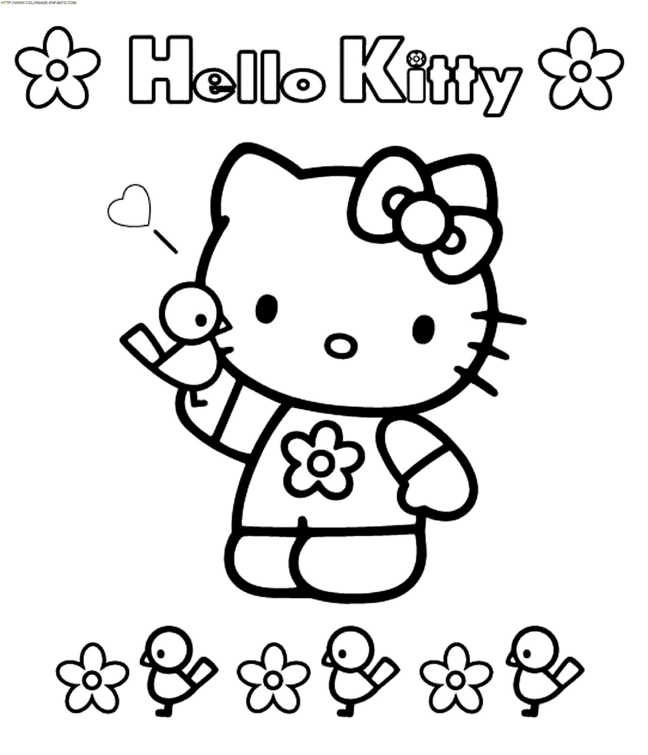 Hello Kitty coloring