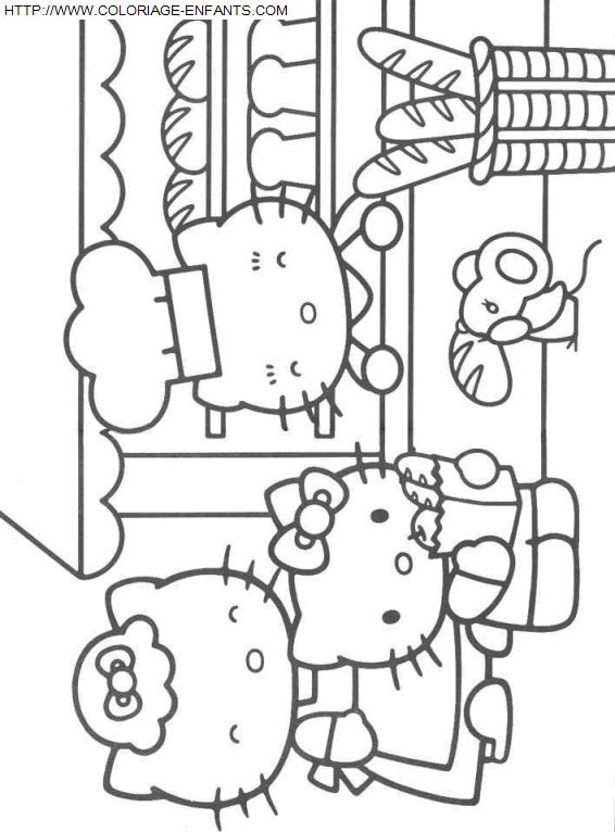 Hello Kitty coloring