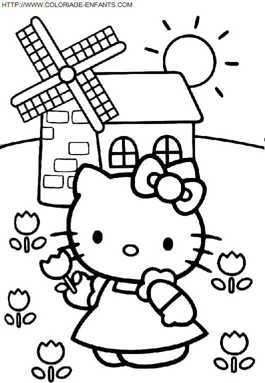 Hello Kitty coloring