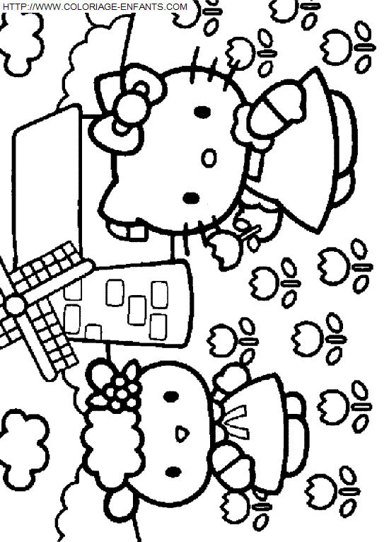 Hello Kitty coloring