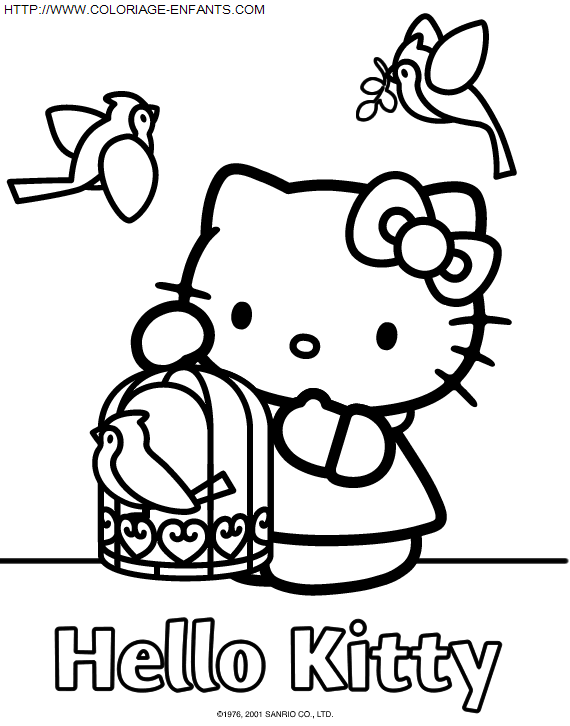 Hello Kitty coloring