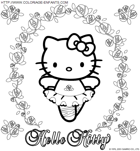 Hello Kitty coloring