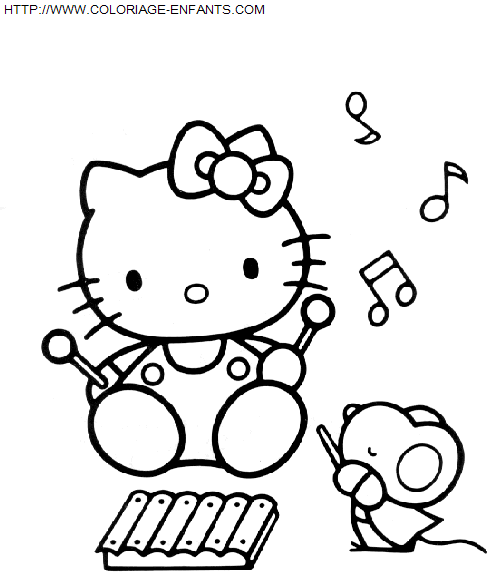 Hello Kitty coloring