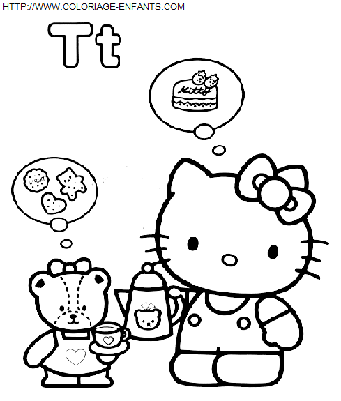 Hello Kitty coloring