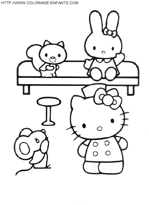 Hello Kitty coloring