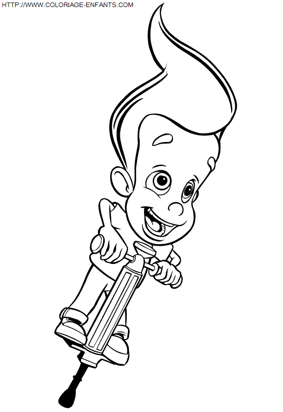 Jimmy Neutron coloring