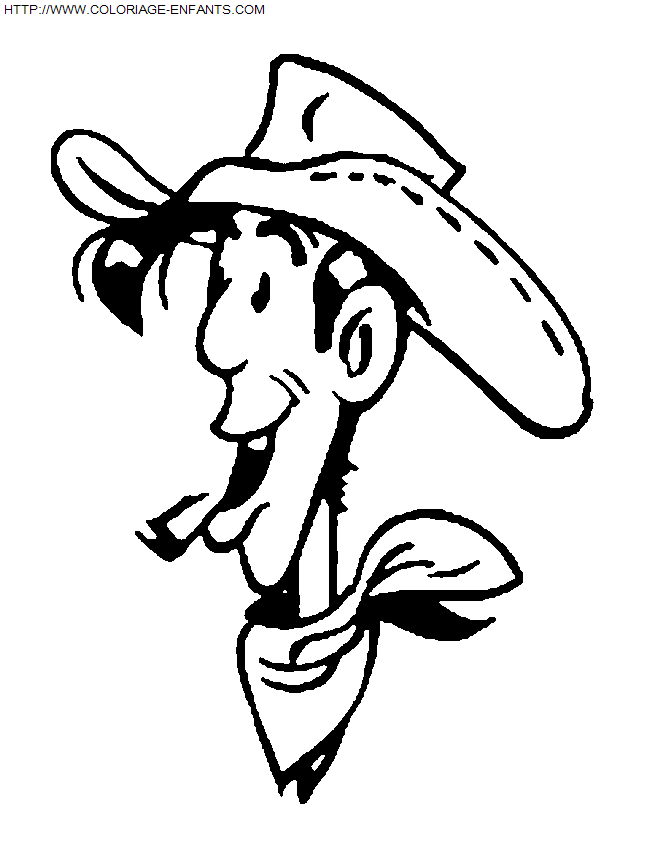 Lucky Luke coloring