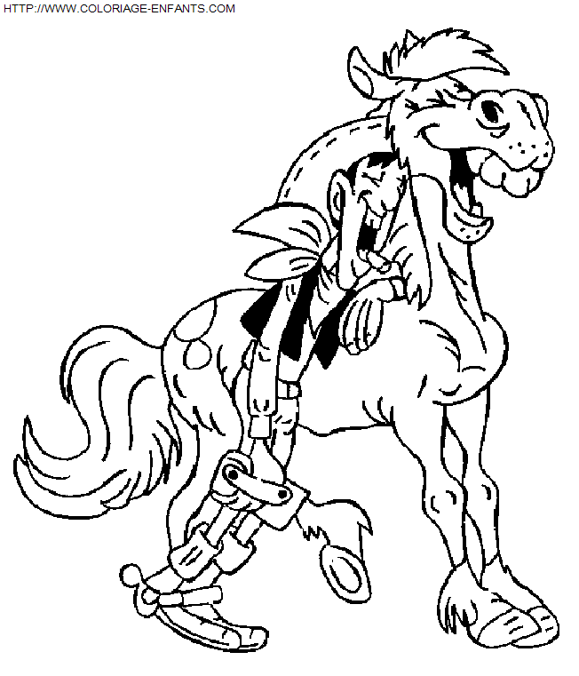 Lucky Luke coloring