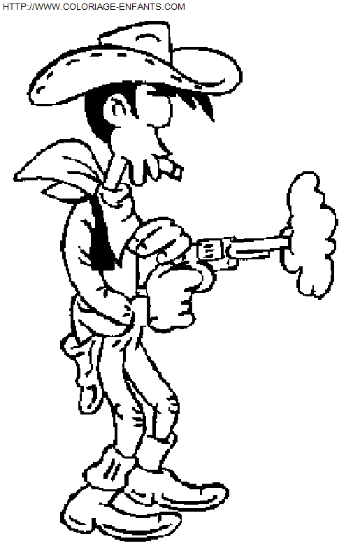 Lucky Luke coloring