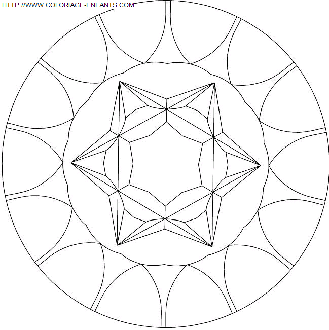 Mandala coloring