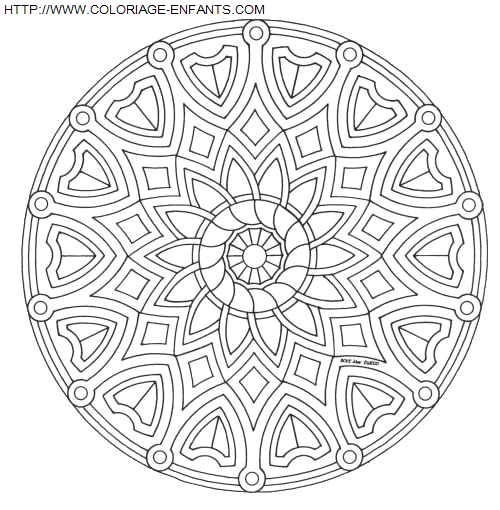 Mandala coloring