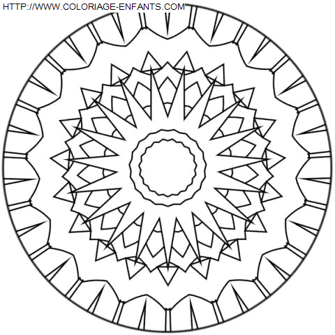 Mandala coloring