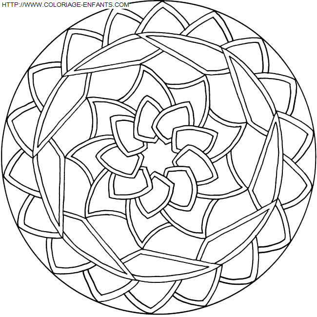 Mandala coloring