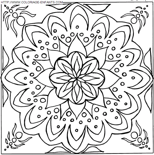 Mandala coloring