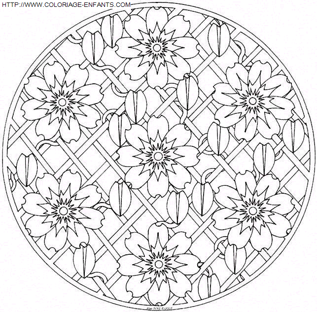 Mandala coloring