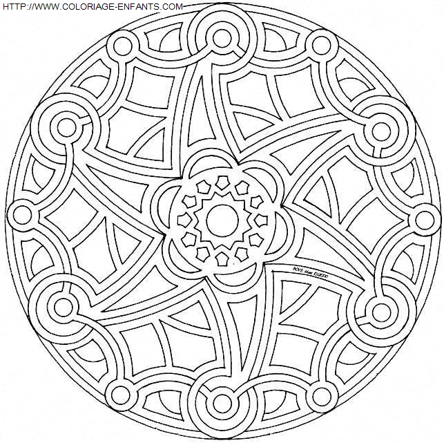 Mandala coloring