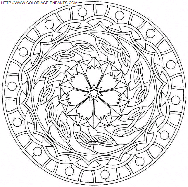 Mandala coloring