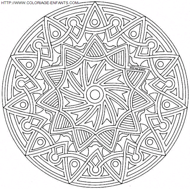 Mandala coloring