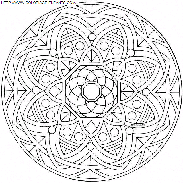 Mandala coloring