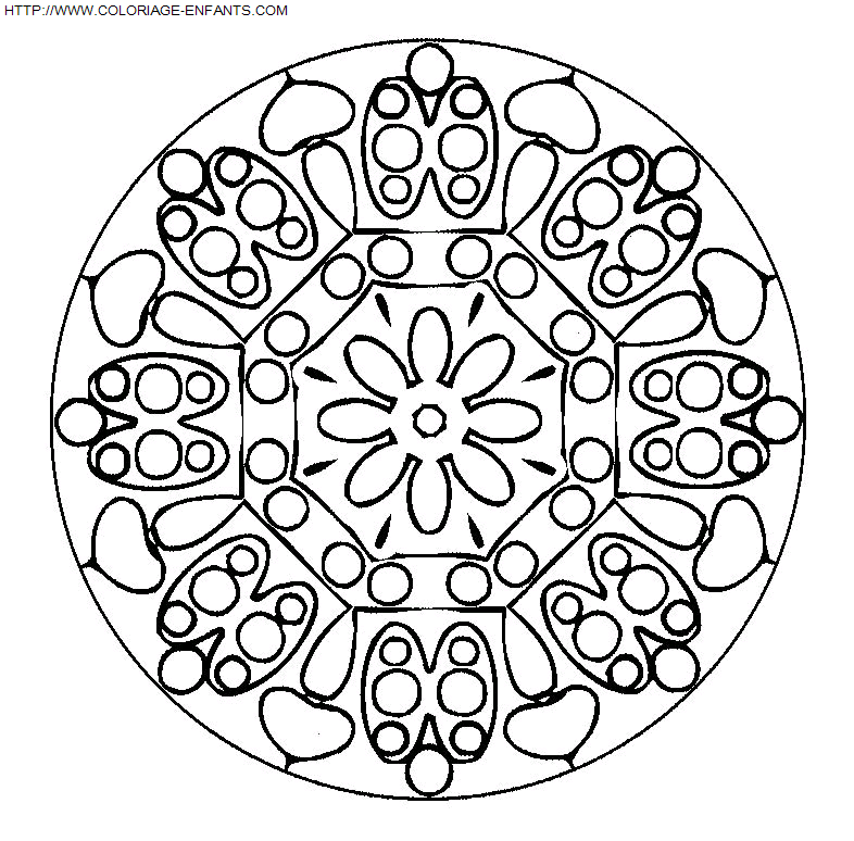 Mandala coloring