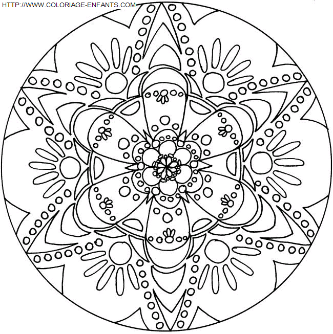 Mandala coloring