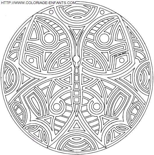 Mandala coloring