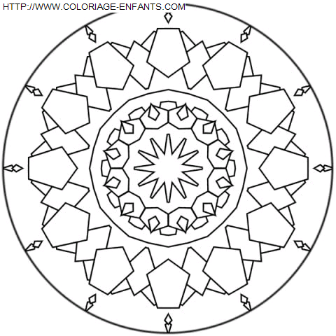 Mandala coloring