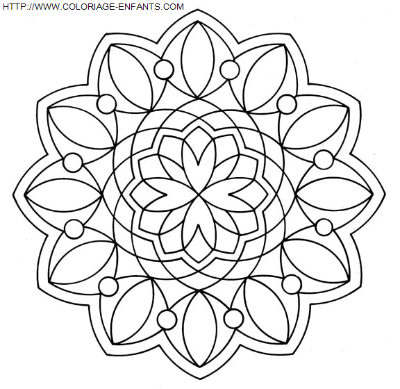 Mandala coloring