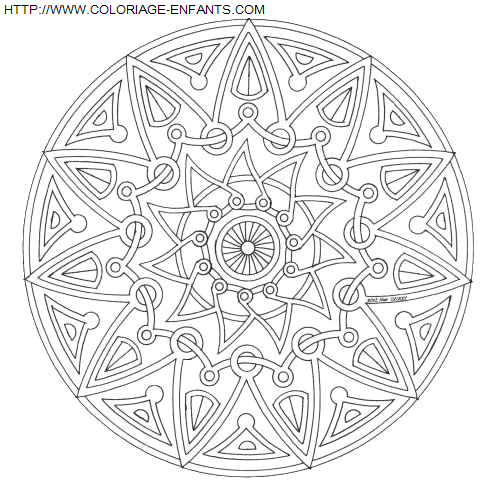 Mandala coloring