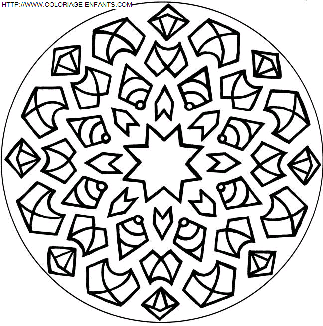 Mandala coloring