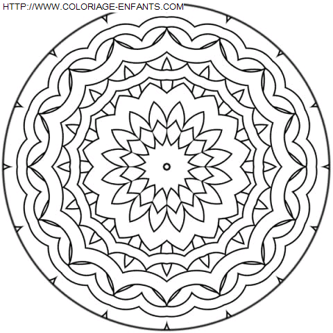 Mandala coloring