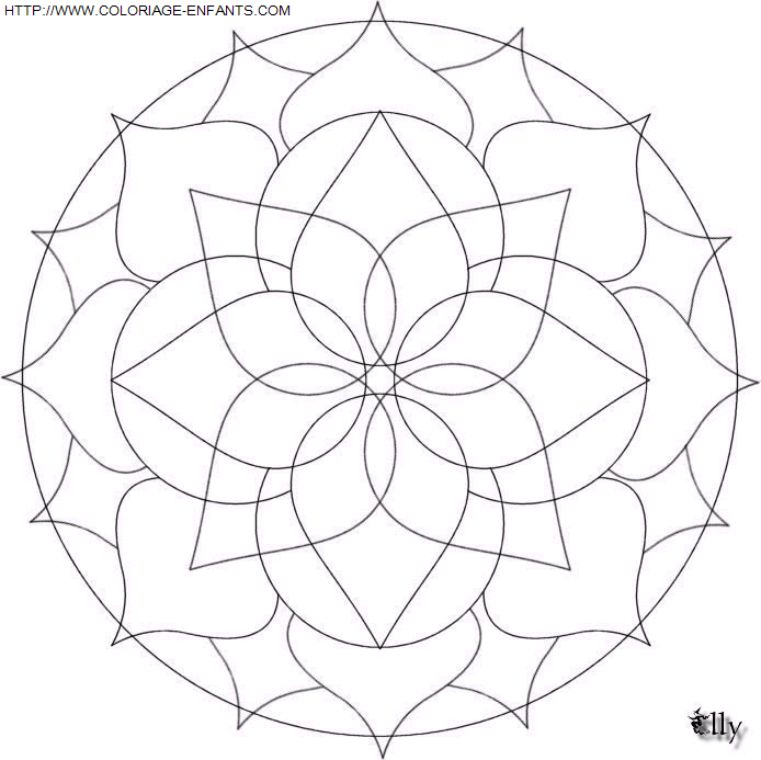 Mandala coloring