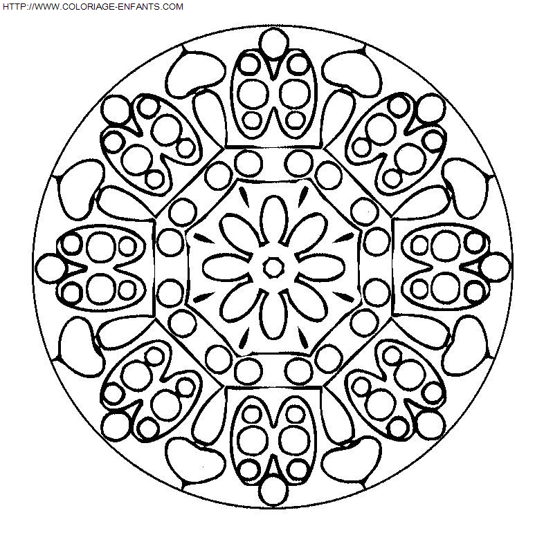 Mandala coloring