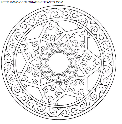 Mandala coloring