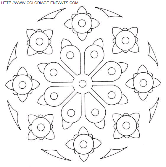 Mandala coloring