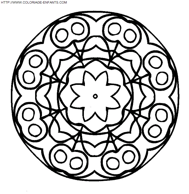 Mandala coloring